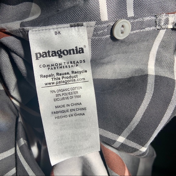 SOLD Patagonia Featherstone Tunic Plaid Shirt S - Picture 5 of 6